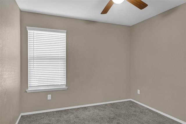 5320 Creek Hill Ln, Fort Worth, TX 76179 - unfurnished room with ceiling fan, carpet floors, and baseboards
