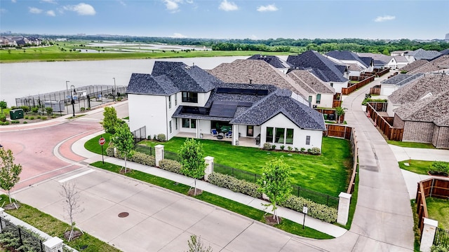 1400 Island Vista Dr, Arlington, TX 76005 - aerial view with a water view and a residential view