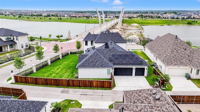 1400 Island Vista Dr, Arlington, TX 76005 - birds eye view of property featuring a water view and a residential view