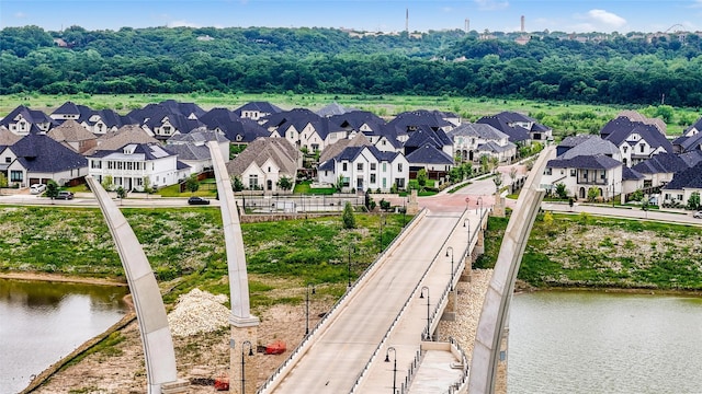 1400 Island Vista Dr, Arlington, TX 76005 - drone / aerial view featuring a water view and a residential view