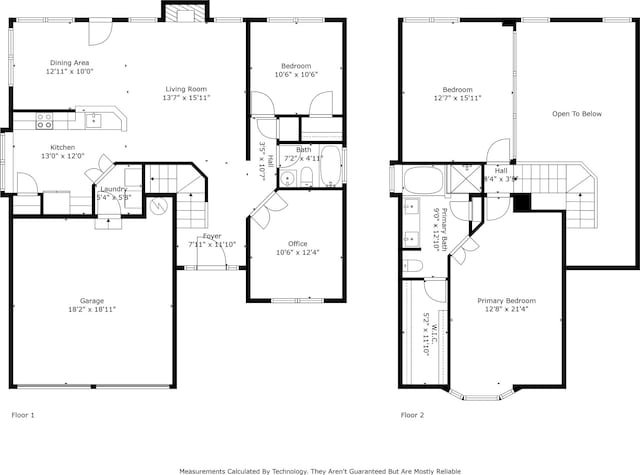 8909 White Pine Ln, Dallas, TX 75238 - home floor plan