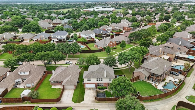 birds eye view of property featuring a residential view