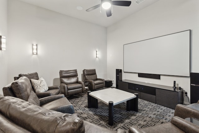 13420 Tim Tam Cir, Frisco, TX 75035 - cinema featuring a ceiling fan and visible vents
