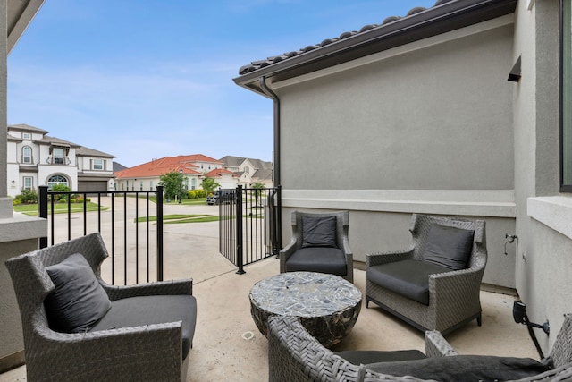 13420 Tim Tam Cir, Frisco, TX 75035 - view of patio featuring a residential view and a balcony