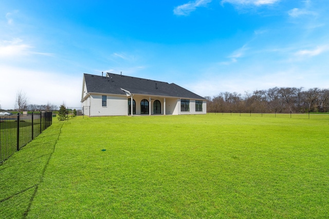 1401 Enchanted Way, Lucas, TX 75002 - rear view of property with fence and a yard