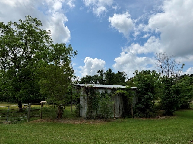 46916 US Highway 69 N, Bullard, TX 75757 - view of yard with fence, an outbuilding, and a storage unit