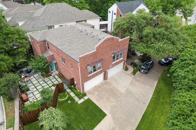 birds eye view of property