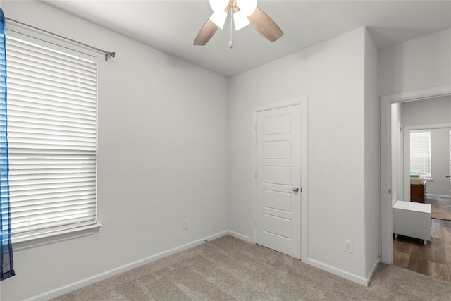 517 Williams Way, Van Alstyne, TX 75495 - spare room featuring baseboards, carpet, and ceiling fan