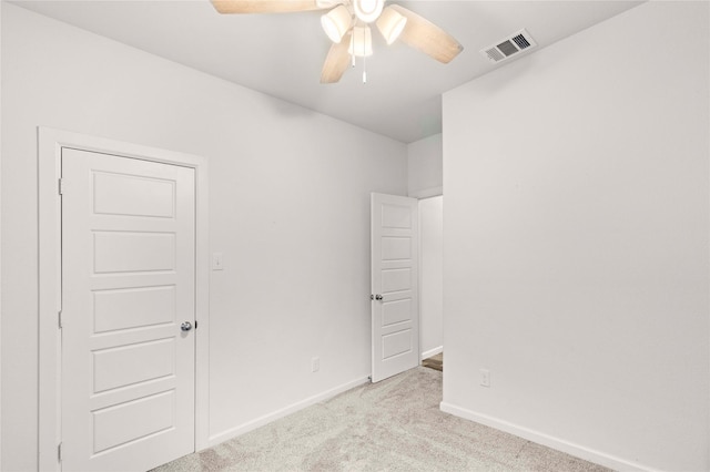 517 Williams Way, Van Alstyne, TX 75495 - unfurnished bedroom featuring carpet floors, baseboards, visible vents, and ceiling fan