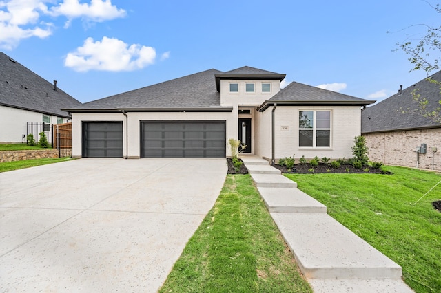 526 Windchase Dr, Haslet, TX 76052 - view of front of property featuring a garage, concrete driveway, brick siding, and a shingled roof