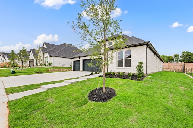 526 Windchase Dr, Haslet, TX 76052 - view of front facade with driveway, an attached garage, brick siding, and a residential view