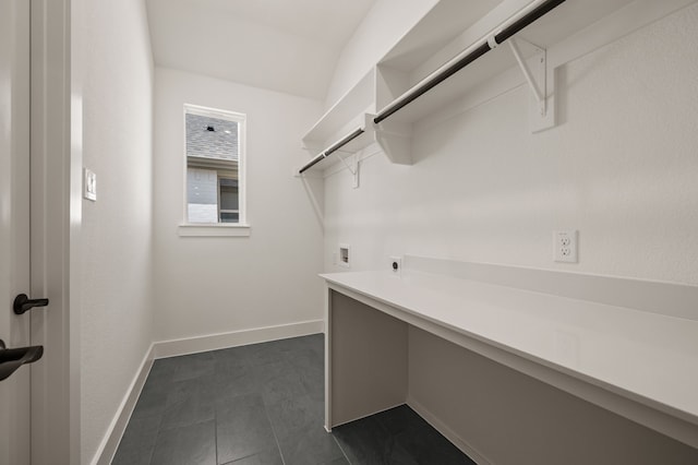 201 Kingfisher Ct, Aledo, TX 76008 - laundry room featuring hookup for an electric dryer, washer hookup, and baseboards
