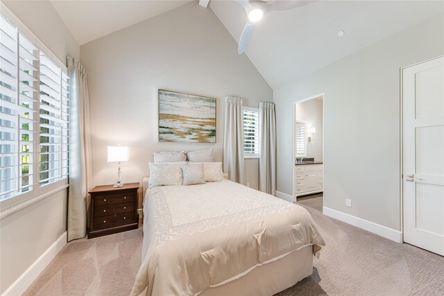 bedroom with baseboards, carpet flooring, and multiple windows