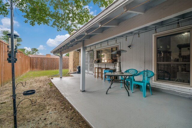 view of patio / terrace featuring a fenced backyard