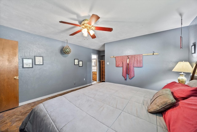 9008 Flicker Ln, Dallas, TX 75238 - bedroom with a ceiling fan