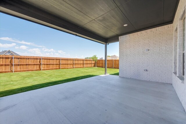 view of patio / terrace with a fenced backyard