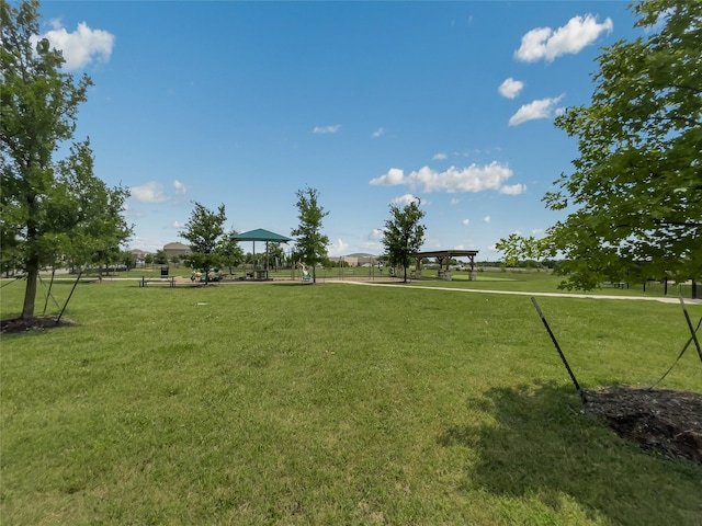 1151 Rumble Ln, Fate, TX 75087 - view of home's community with a yard and a gazebo