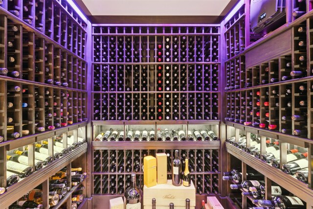 view of wine room