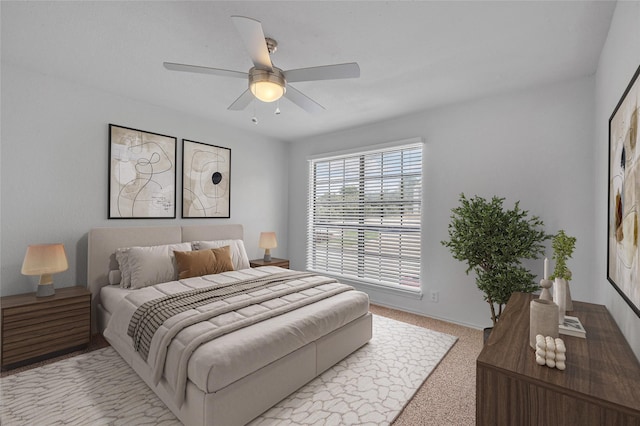 6044 Stoneybrook Dr, Fort Worth, TX 76112 - bedroom featuring ceiling fan and light colored carpet