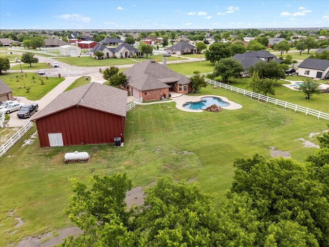 birds eye view of property featuring a residential view