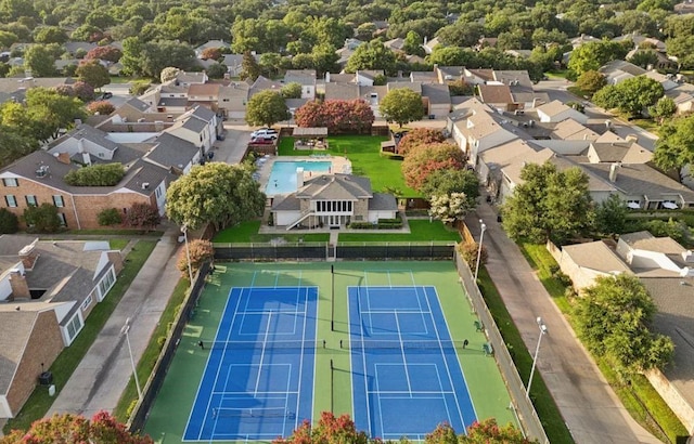 bird's eye view featuring a residential view
