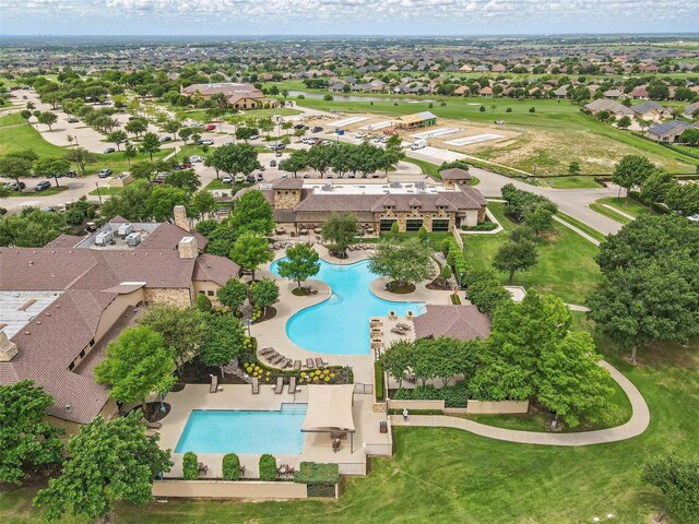 birds eye view of property featuring a residential view