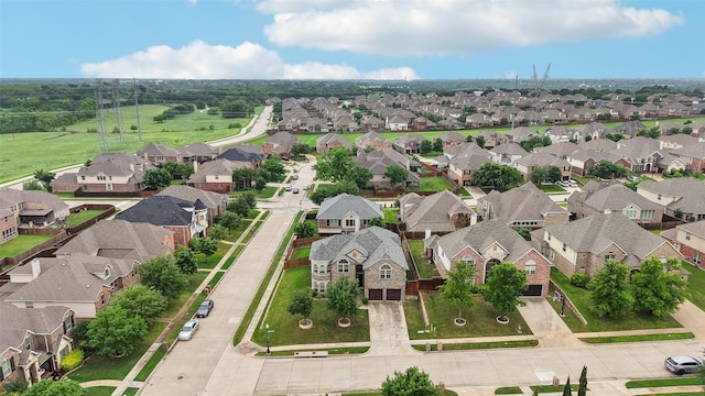 birds eye view of property featuring a residential view