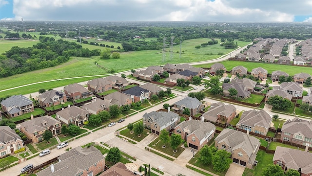 bird's eye view featuring a residential view