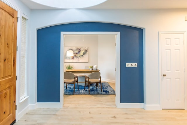 3501 Washington Dr, Frisco, TX 75034 - dining area featuring light wood-style flooring, baseboards, and an office area
