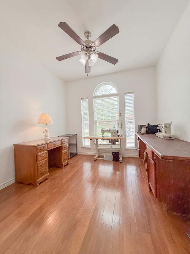 200 Meadowside Dr, Mansfield, TX 76063 - bathroom featuring ceiling fan, tile patterned flooring, and two vanities