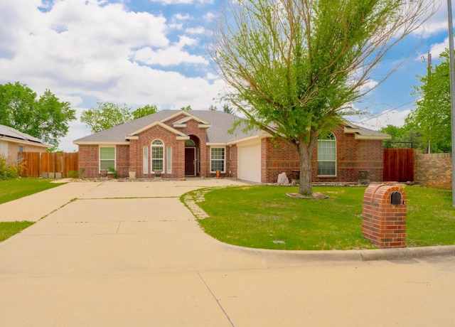 200 Meadowside Dr, Mansfield, TX 76063 - single story home with brick siding, a garage, concrete driveway, and a shingled roof