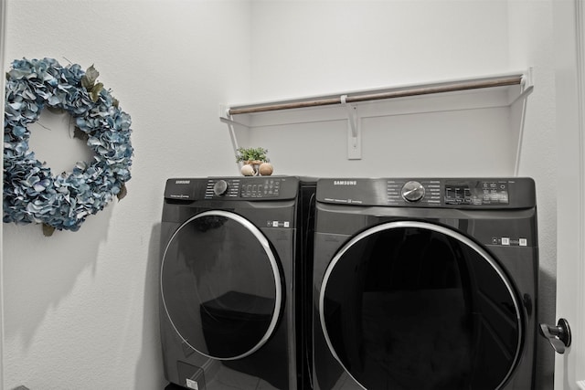 1248 Starlight Ave, Aubrey, TX 76227 - laundry room with washing machine and clothes dryer