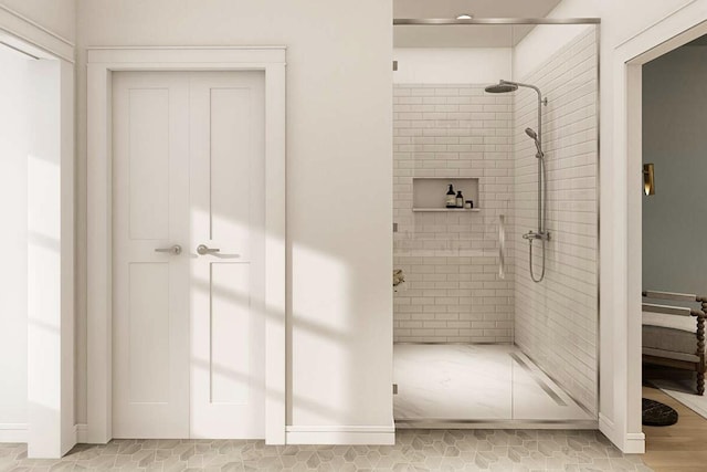 OttoTBD Thompson Road, Weatherford, TX 76087 - full bathroom featuring baseboards and a shower stall