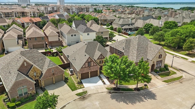 aerial view featuring a residential view