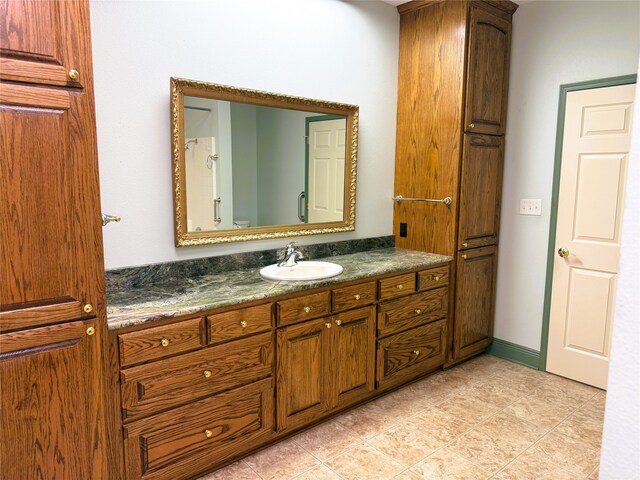 bathroom with vanity