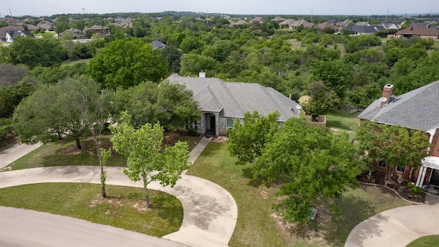 drone / aerial view featuring a residential view