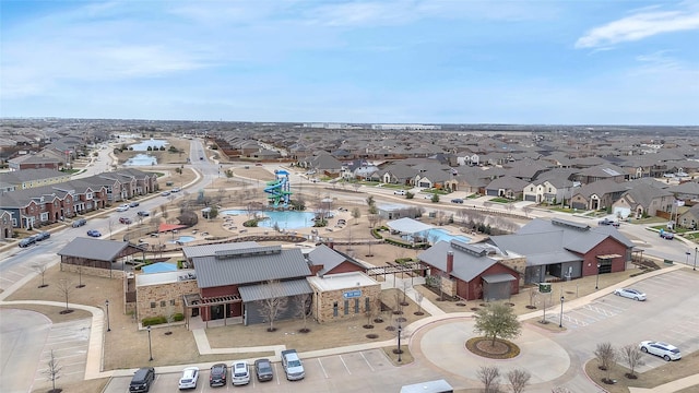 aerial view featuring a residential view