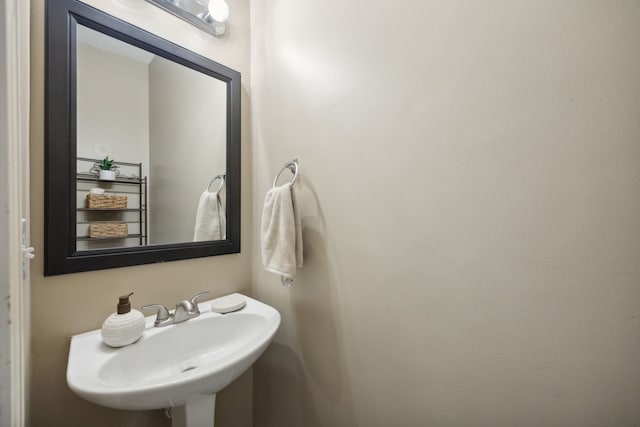 bathroom with a sink