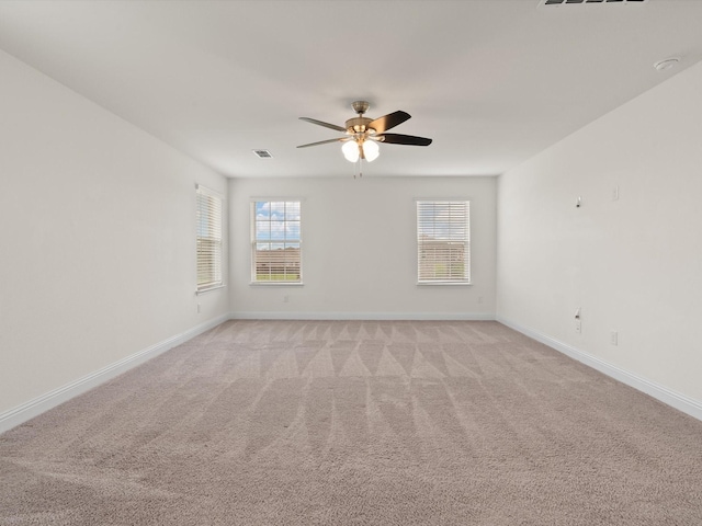 3601 Keechi Creek Dr, Celina, TX 75078 - spare room featuring light carpet, baseboards, and a ceiling fan
