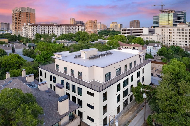 3601 Routh St Ph 4A, Dallas, TX 75219 - aerial view at dusk of a view of city