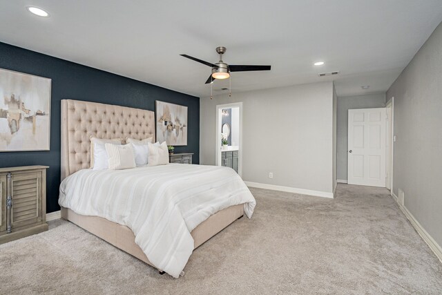 3005 Macao Ct, Plano, TX 75075 - bedroom with visible vents, recessed lighting, baseboards, and carpet floors