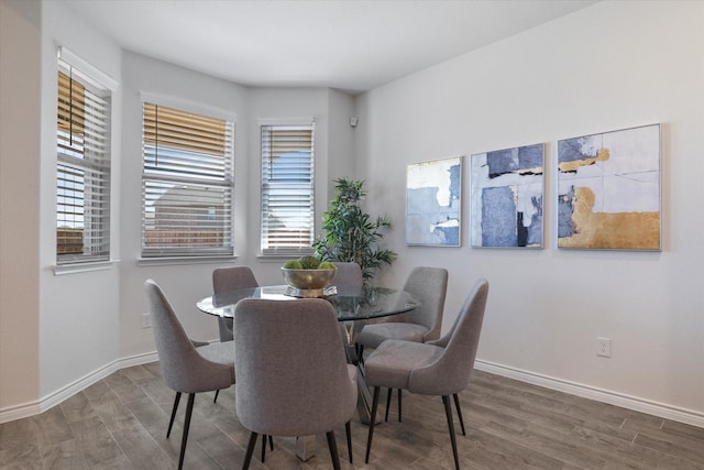 1008 Sublime Dr, Heath, TX 75126 - dining room featuring baseboards and wood finished floors