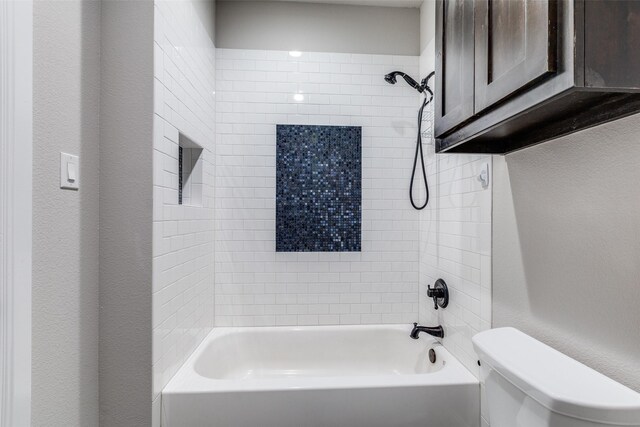 580 Leatherwood Ln, Poolville, TX 76487 - full bathroom featuring toilet and shower / tub combination
