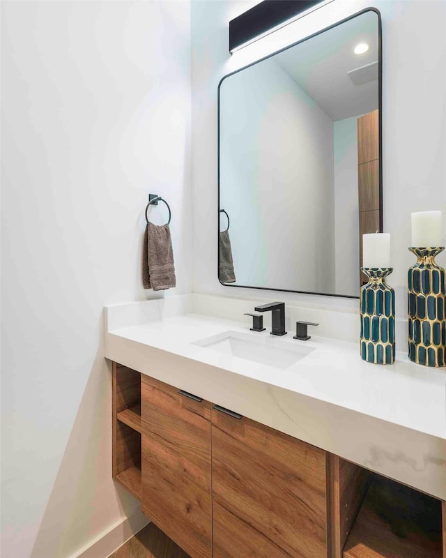 bathroom featuring vanity
