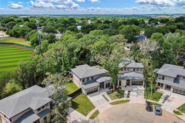 bird's eye view featuring a residential view