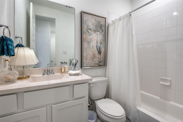 1130 Holcombe Dr, Anna, TX 75409 - full bath with toilet, shower / bath combination with curtain, and vanity