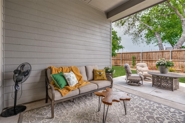 1130 Holcombe Dr, Anna, TX 75409 - view of patio / terrace featuring fence and an outdoor living space