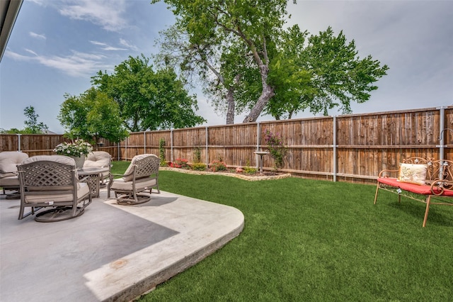 1130 Holcombe Dr, Anna, TX 75409 - view of yard featuring a patio and a fenced backyard