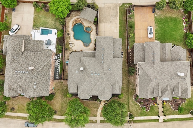 1041 Bandelier Dr, Allen, TX 75013 - bird's eye view of a pool area