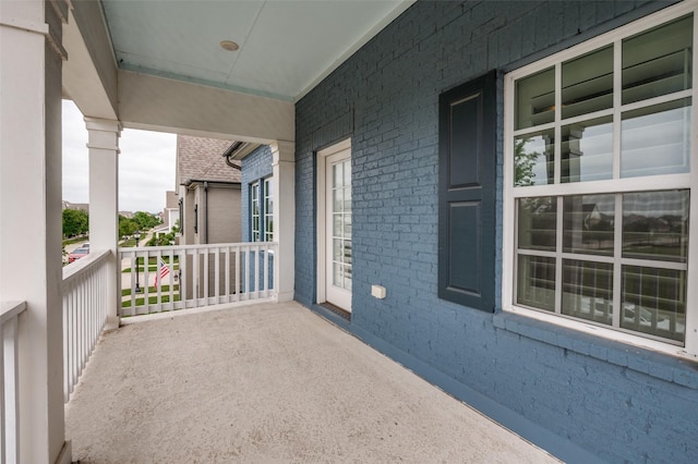 view of balcony
